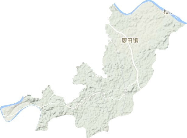 廖田镇地形图