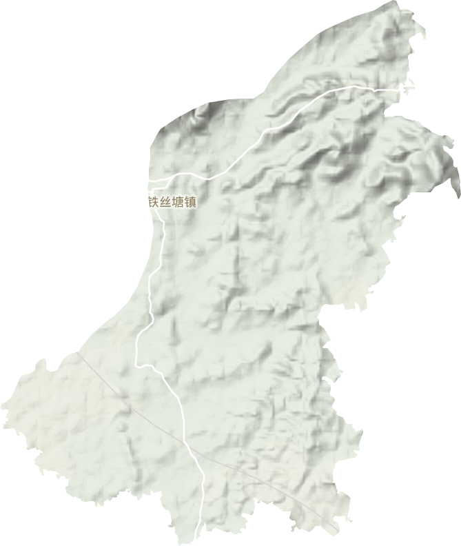 铁丝塘镇地形图