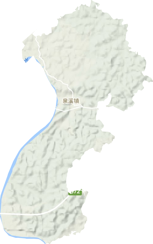 泉溪镇地形图