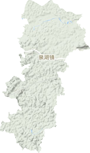 泉湖镇地形图