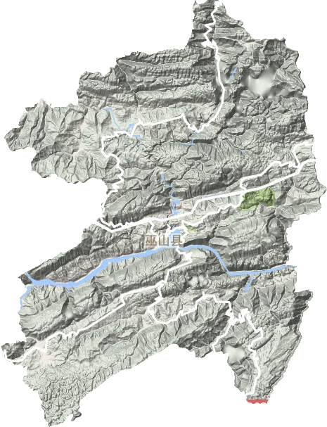 巫山县地形图