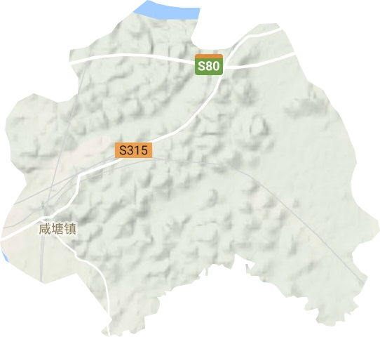 咸塘镇地形图