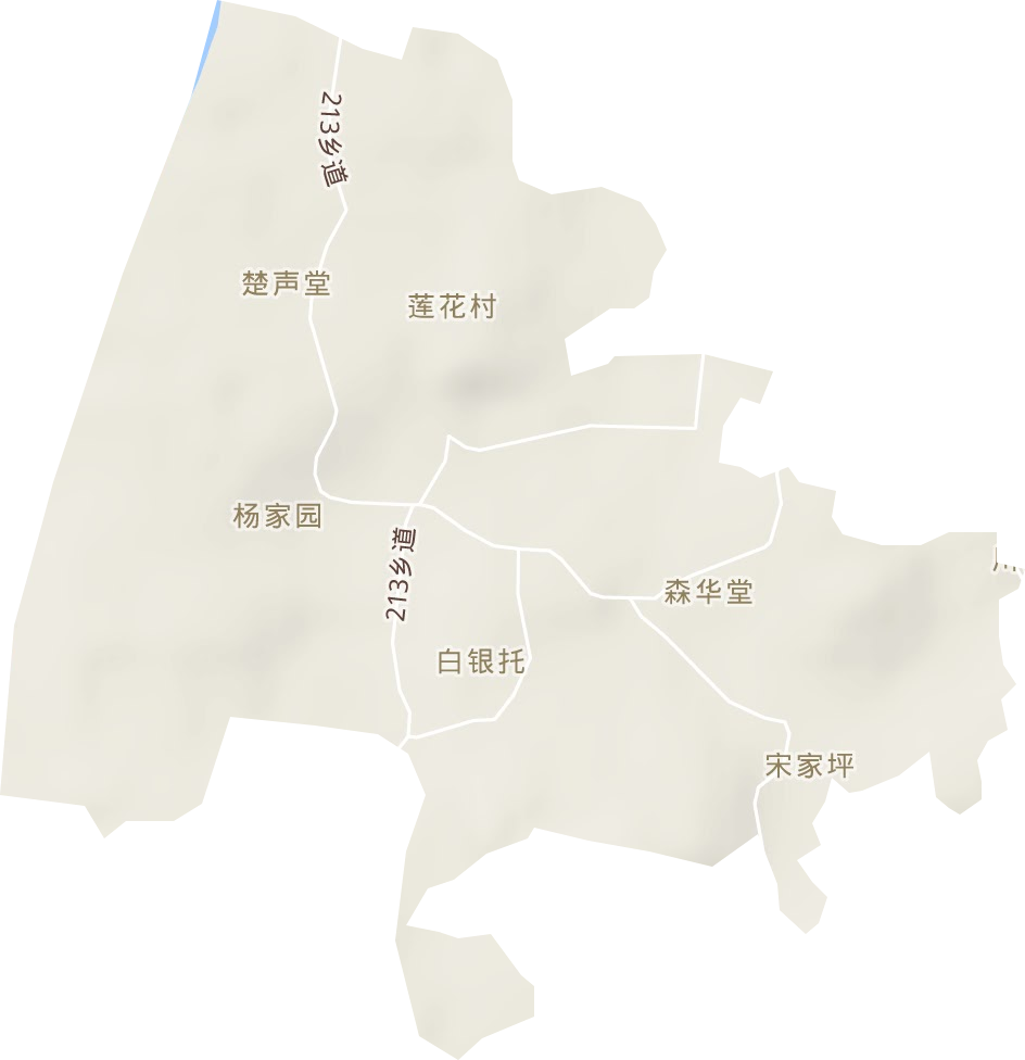 衡南县原种场地形图