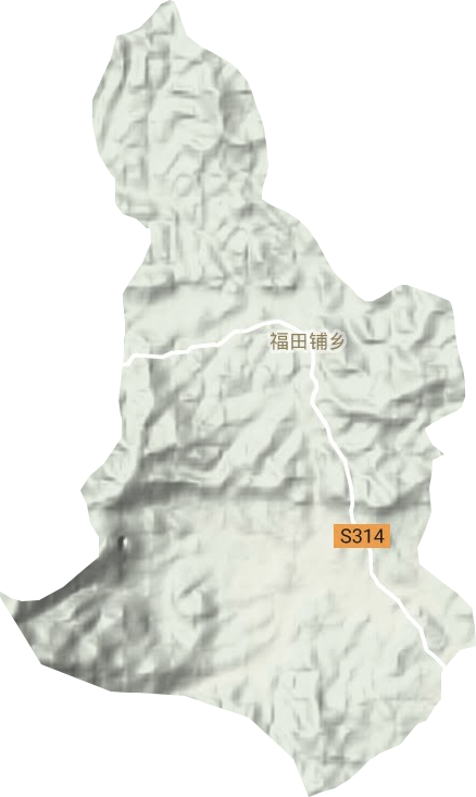 福田乡地形图