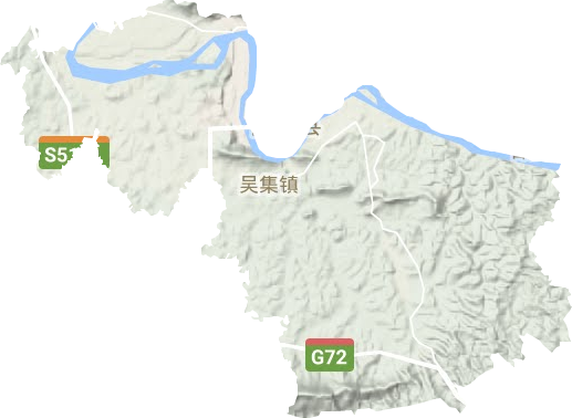 吴集镇地形图