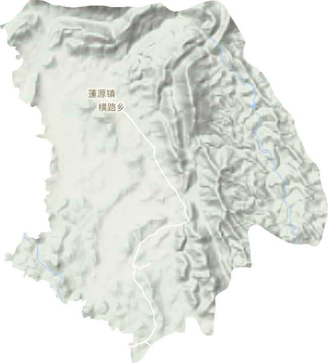 蓬源镇地形图