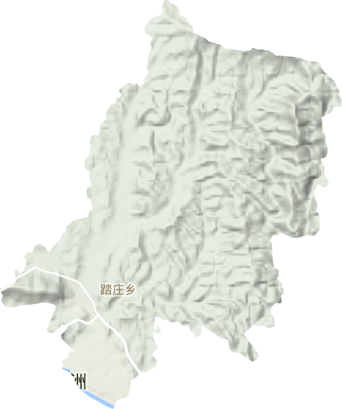 踏庄乡地形图