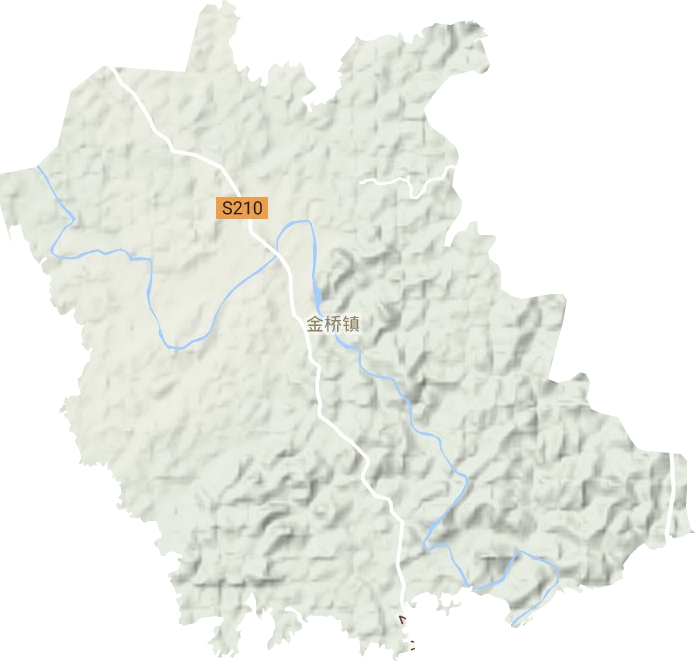 金桥镇地形图