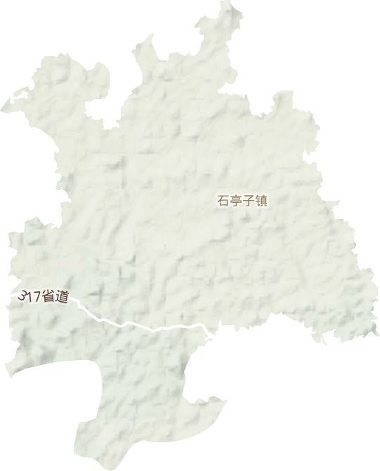石亭子镇地形图