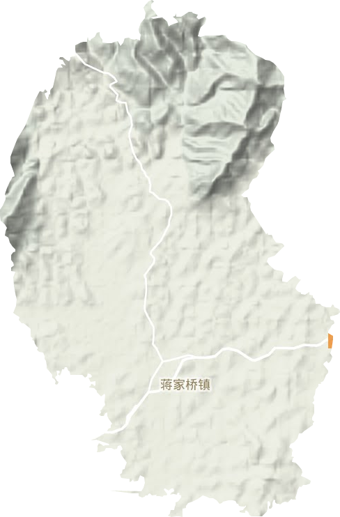 蒋家桥镇地形图
