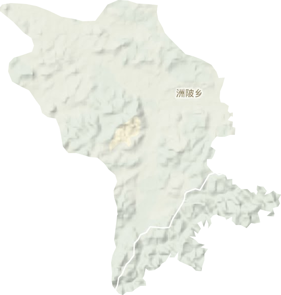洲陂乡地形图