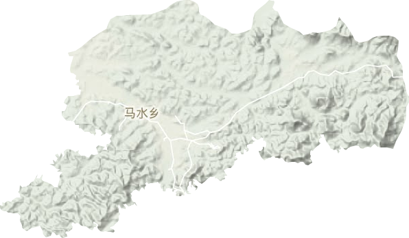 马水乡地形图