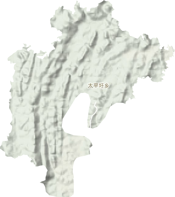太平圩乡地形图