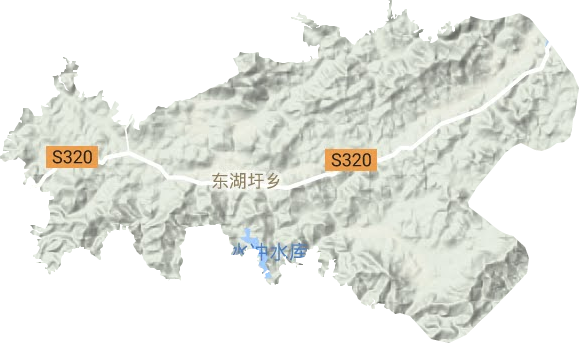 东湖圩乡地形图