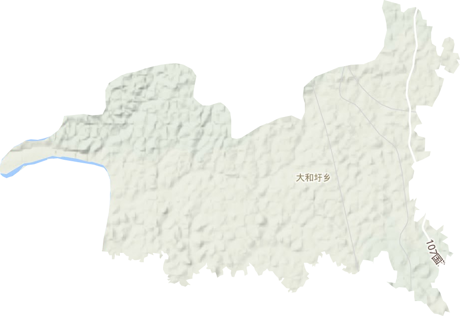 太和圩乡地形图