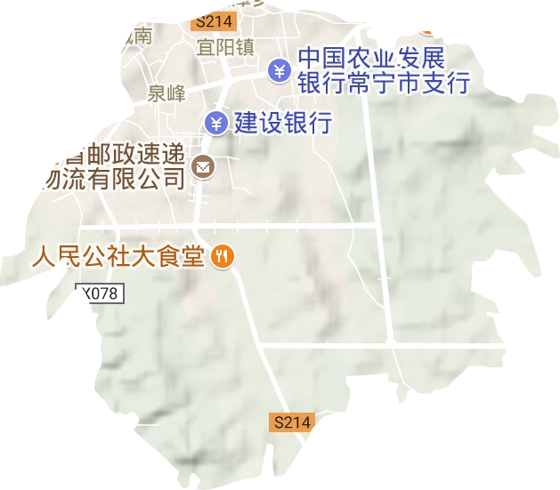 泉峰街道地形图