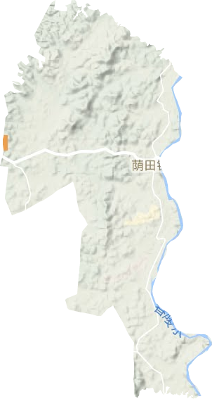 荫田镇地形图