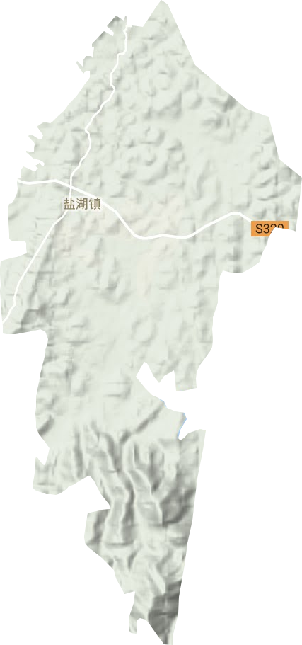 盐湖镇地形图