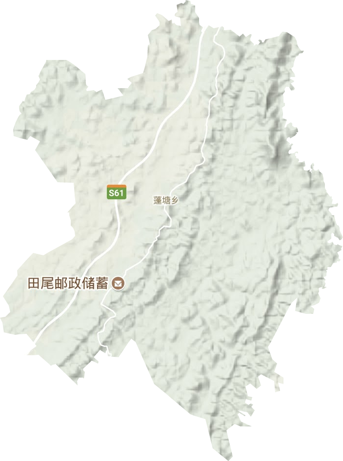 蓬塘乡地形图