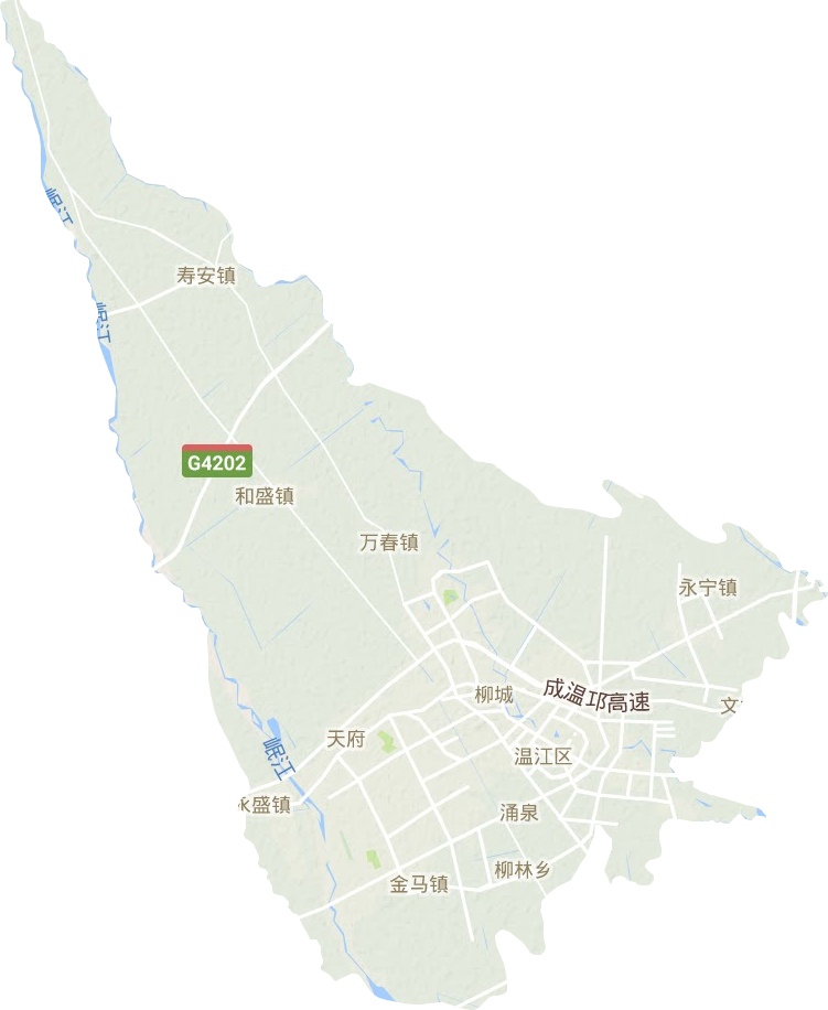 温江区地形图