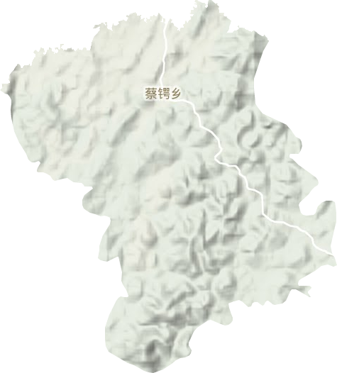 蔡锷乡地形图