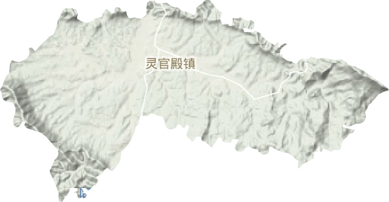灵官殿镇地形图