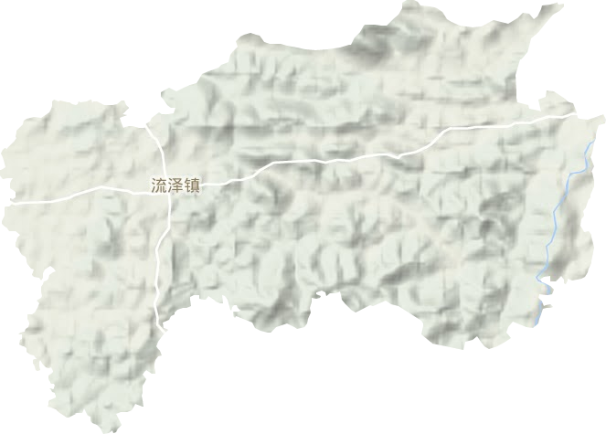 流泽镇地形图