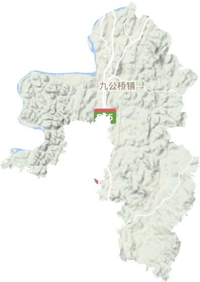 九公桥镇地形图