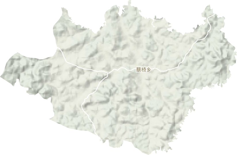 蔡桥乡地形图