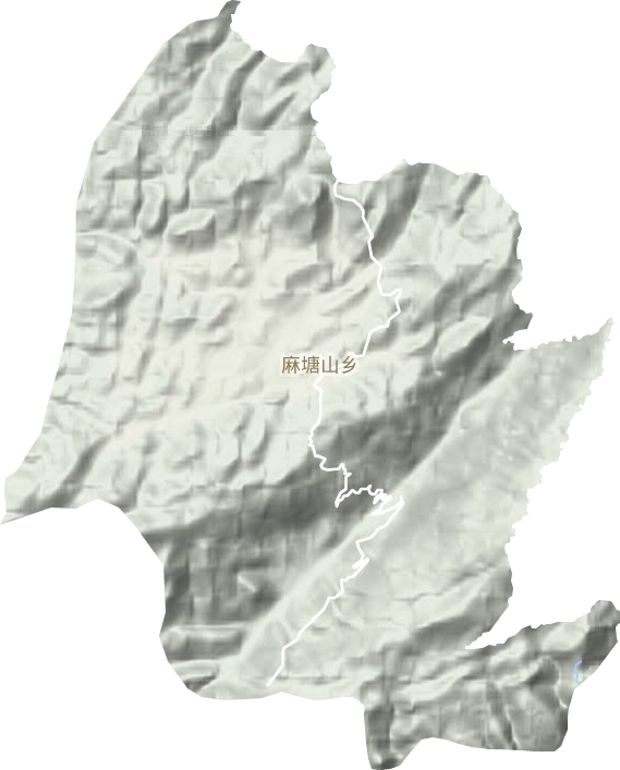 麻塘山乡地形图