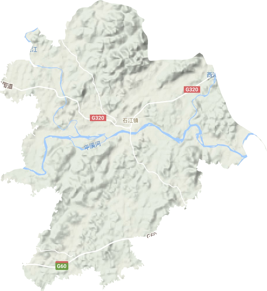 石江镇地形图