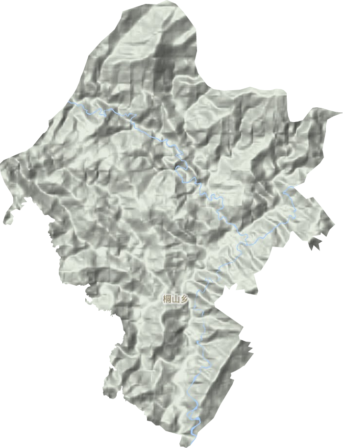 桐山乡地形图