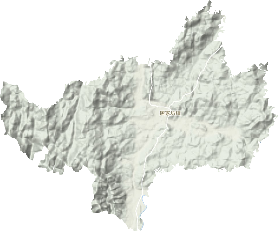 唐家坊镇地形图