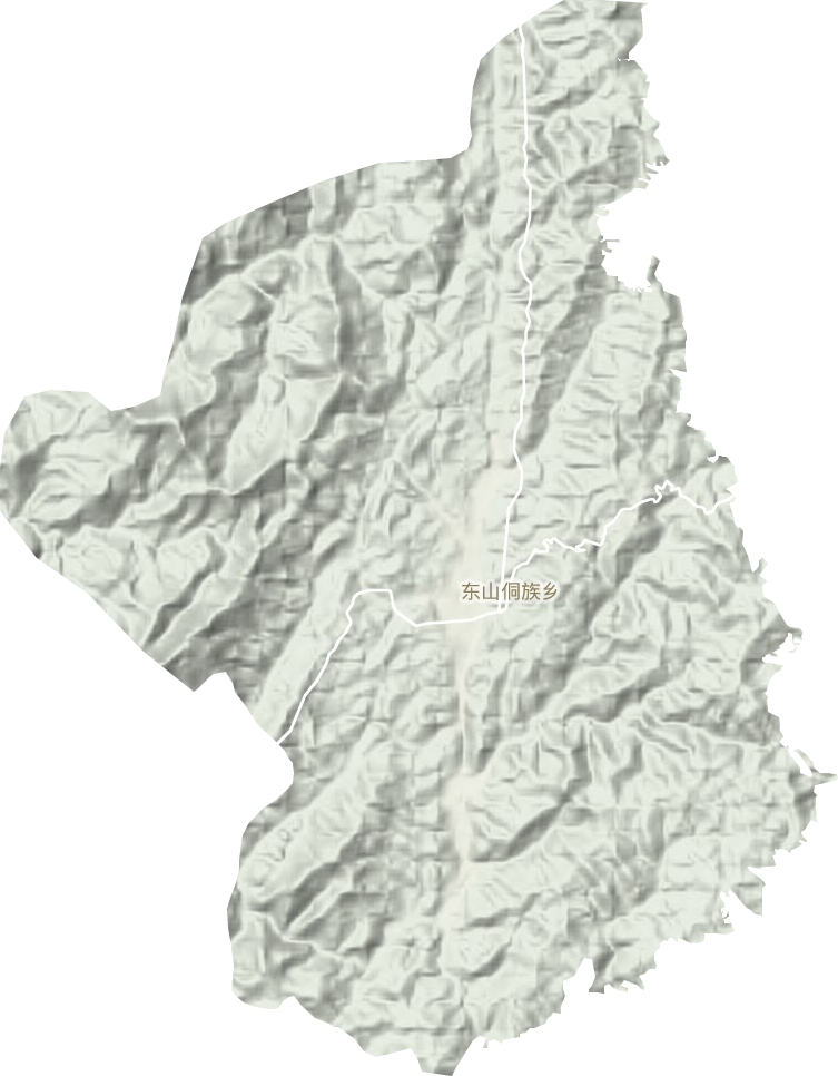 东山侗族乡地形图