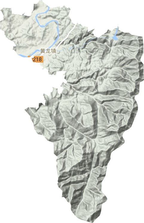 黄龙镇地形图