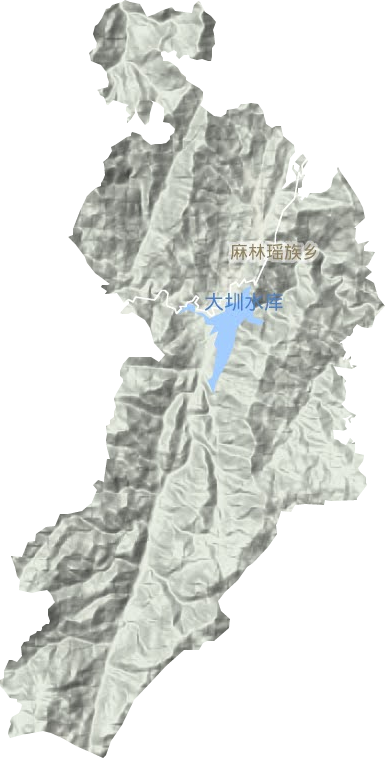麻林瑶族乡地形图
