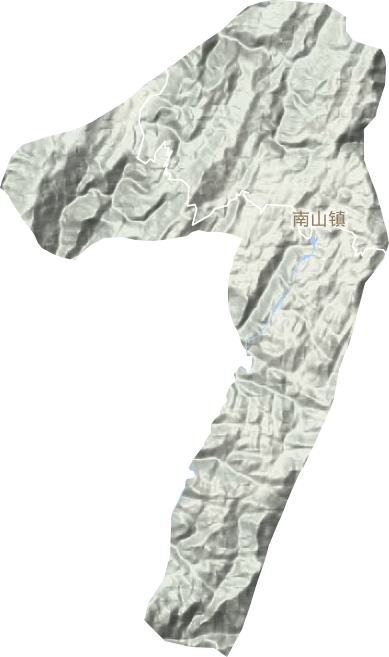 南山镇地形图