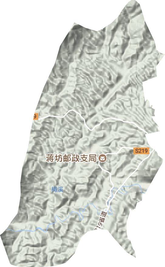 蒋坊乡地形图
