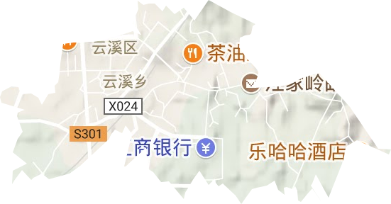 云溪镇地形图