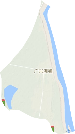 广兴洲镇地形图