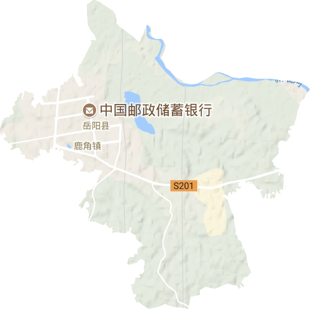 荣家湾镇地形图
