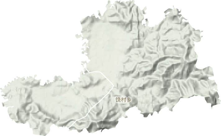 饶村乡地形图