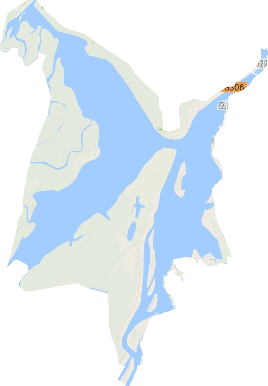 东洞庭湖管委会地形图