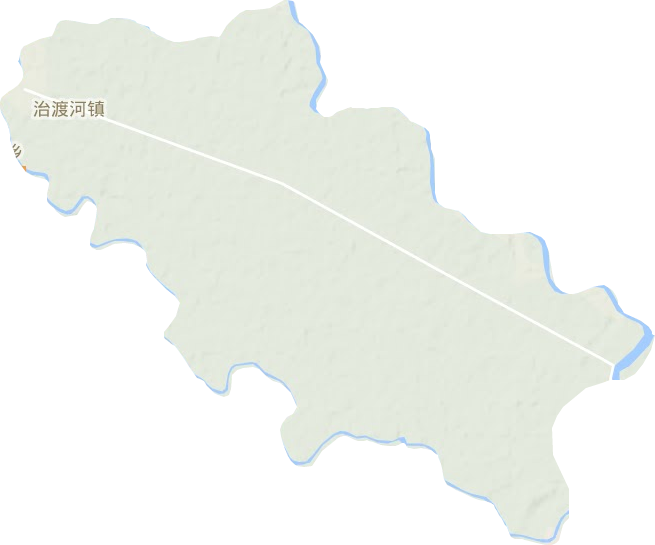 治河渡镇地形图