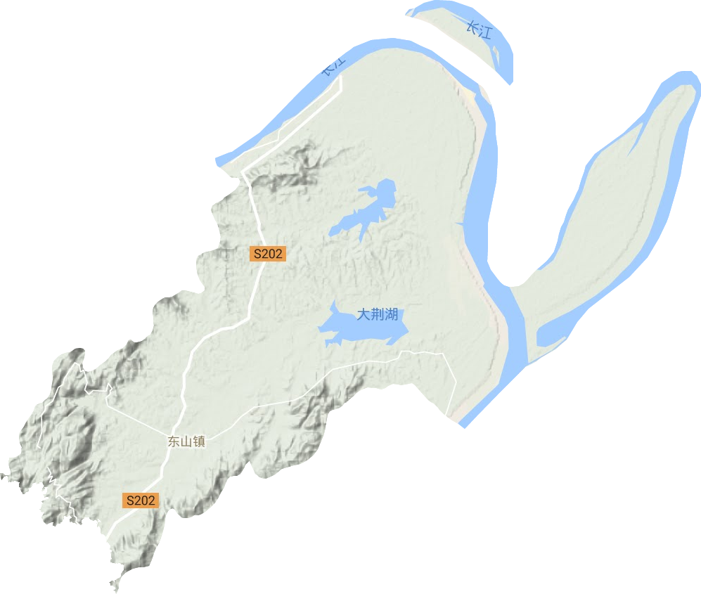 东山镇地形图