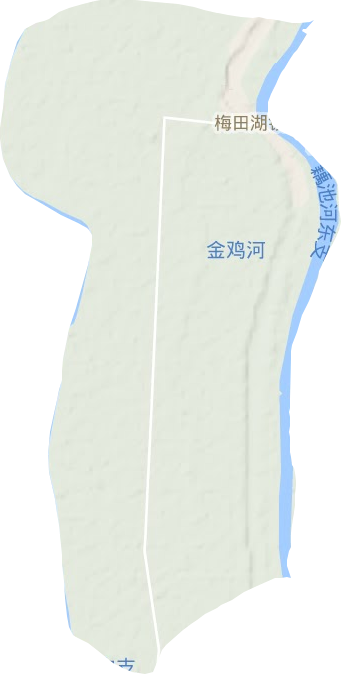 梅田湖镇地形图