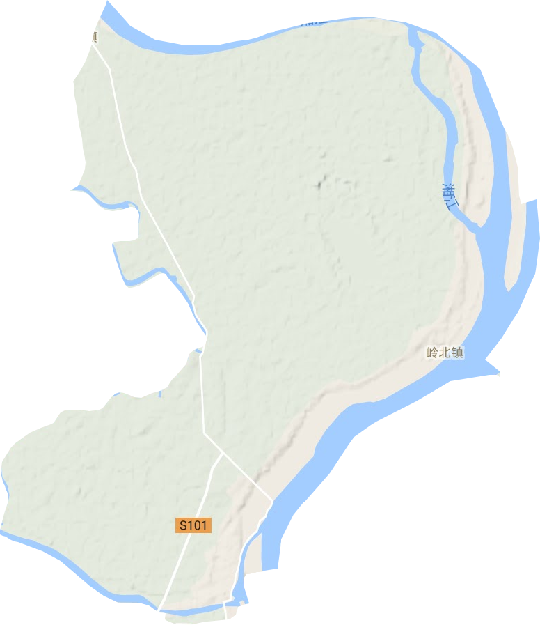 岭北镇地形图