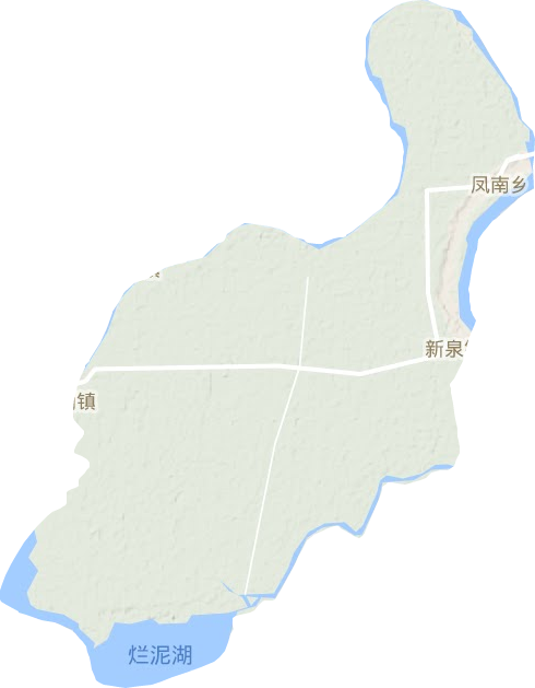 新泉镇地形图