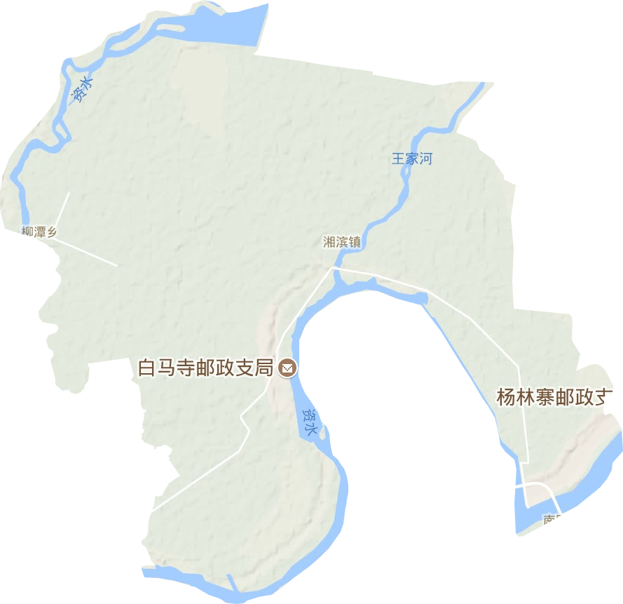 湘滨镇地形图