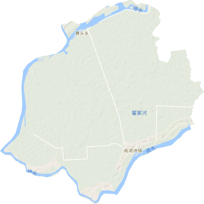 南湖洲镇地形图